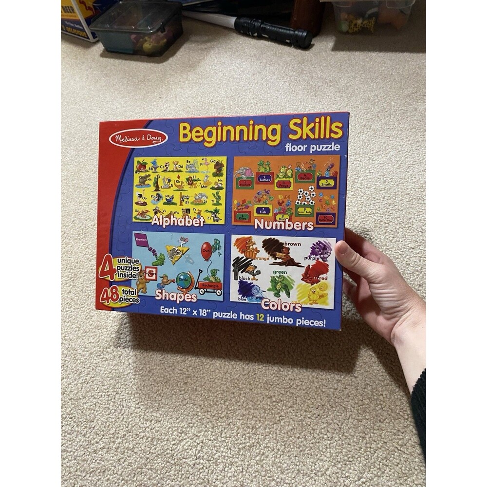 Melissa & Doug Beginning Skills Floor Puzzle 48 pc